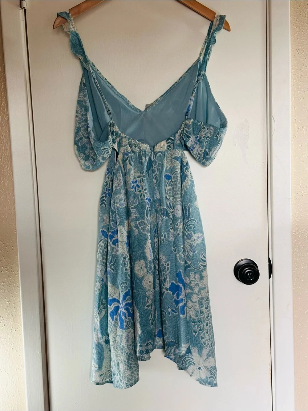 Abercrombie & Fitch Teal Floral Midi Dress Size XL